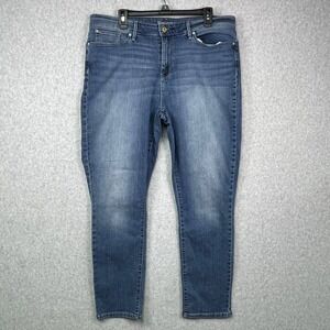Levi's Women's Jeans‎ 37x28.5 Blue Denim Signature Slim Fit Skinny Leg Stretch